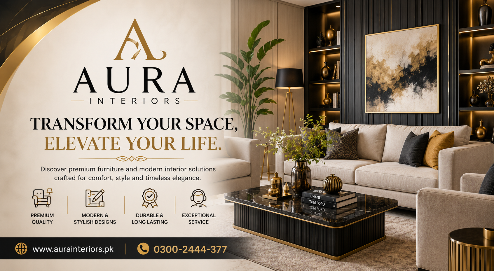Aura Interiors: Best Furniture in Pakistan